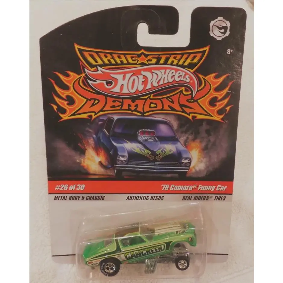 Hot Wheels Drag Strip Demons 70 Camaro Funny Car Gangreen R/riders 26/30