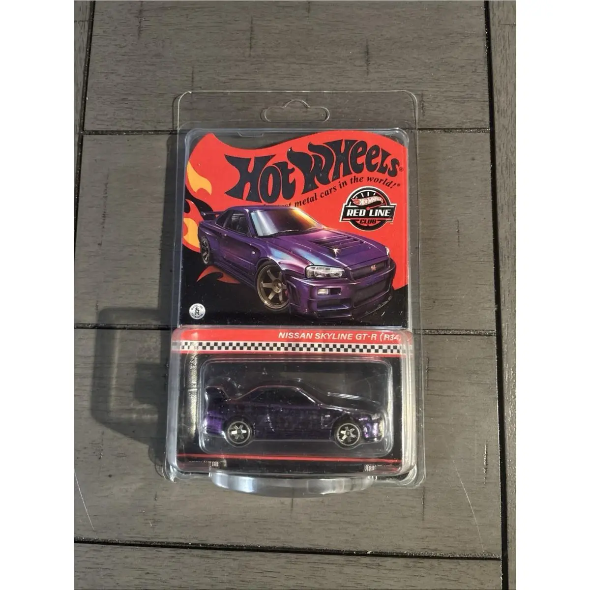 Hot Wheels Rlc Nissan Skyline Gt-r R34 Purple 1:64 Diecast