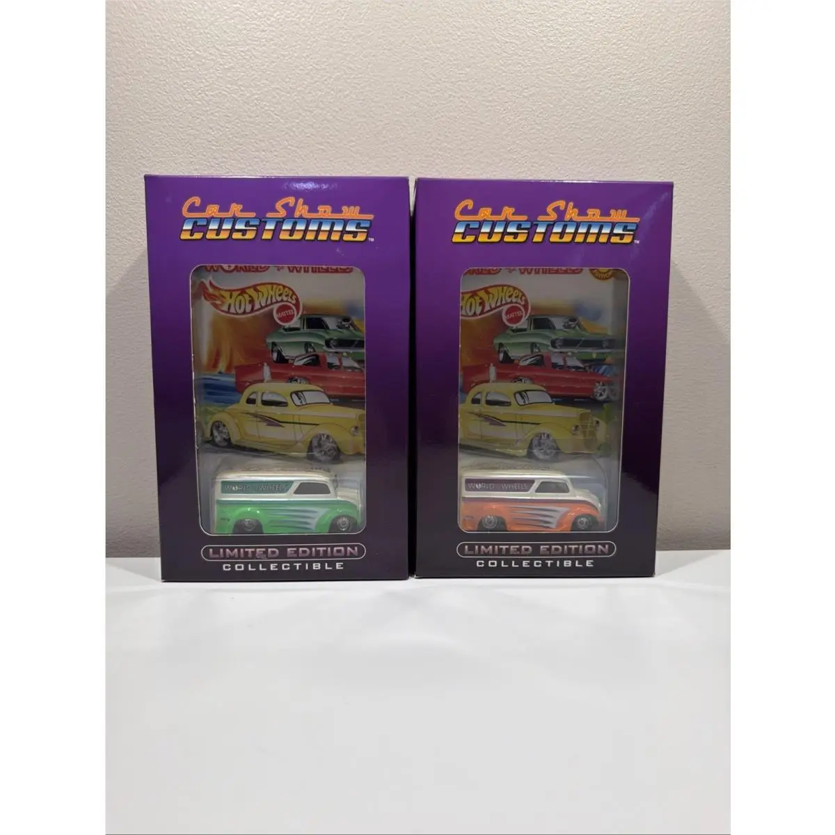 Hot Wheels Dairy Delivery World of Wheels Car Show Customs Set B14