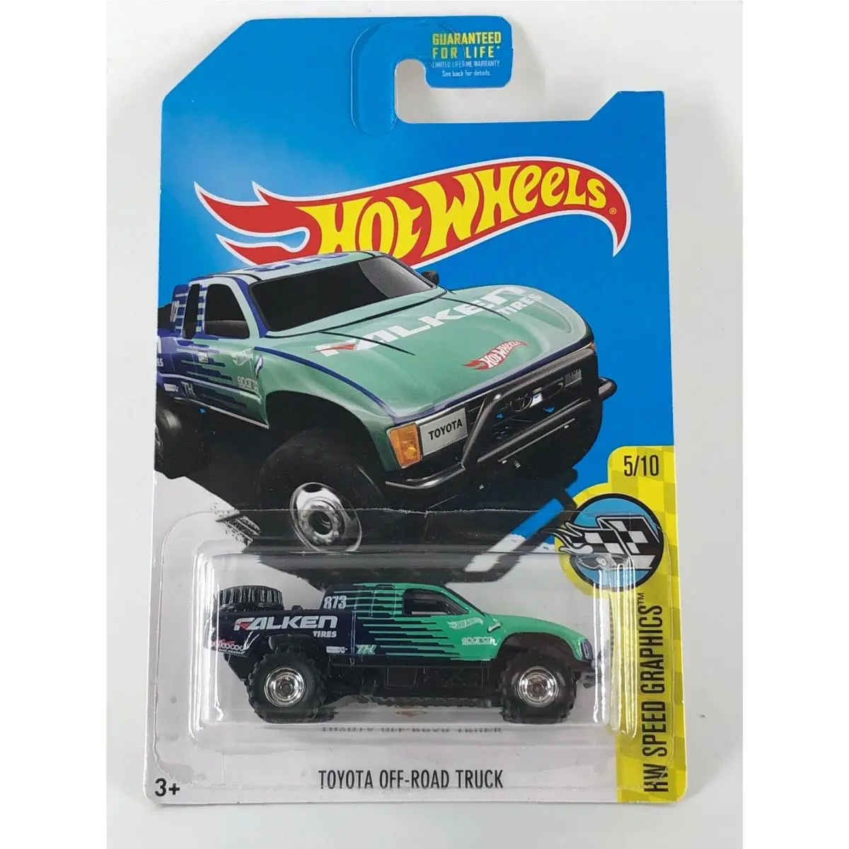 Hot Wheels Toyota Off-road Truck Green 2017 Super Hunt HW Speed Graphics 5/10