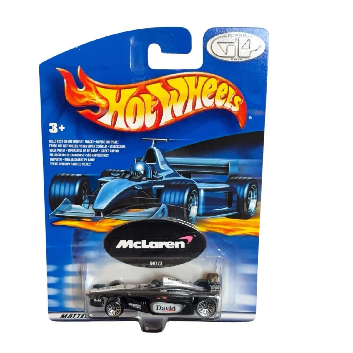 Hot Wheels 2003 GP Grand Prix Mclaren David F1 Formula 5 Car 1:64