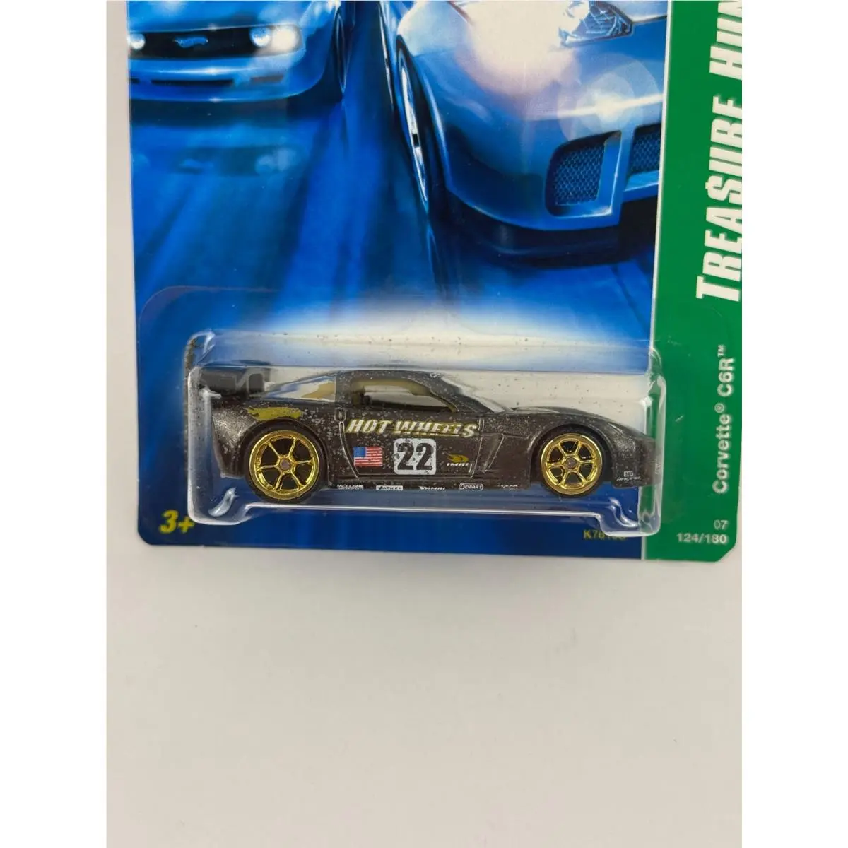 Hot Wheels 2007 Super Treasure Hunt Corvette C6R - 4/12 - 124/180 - K6155