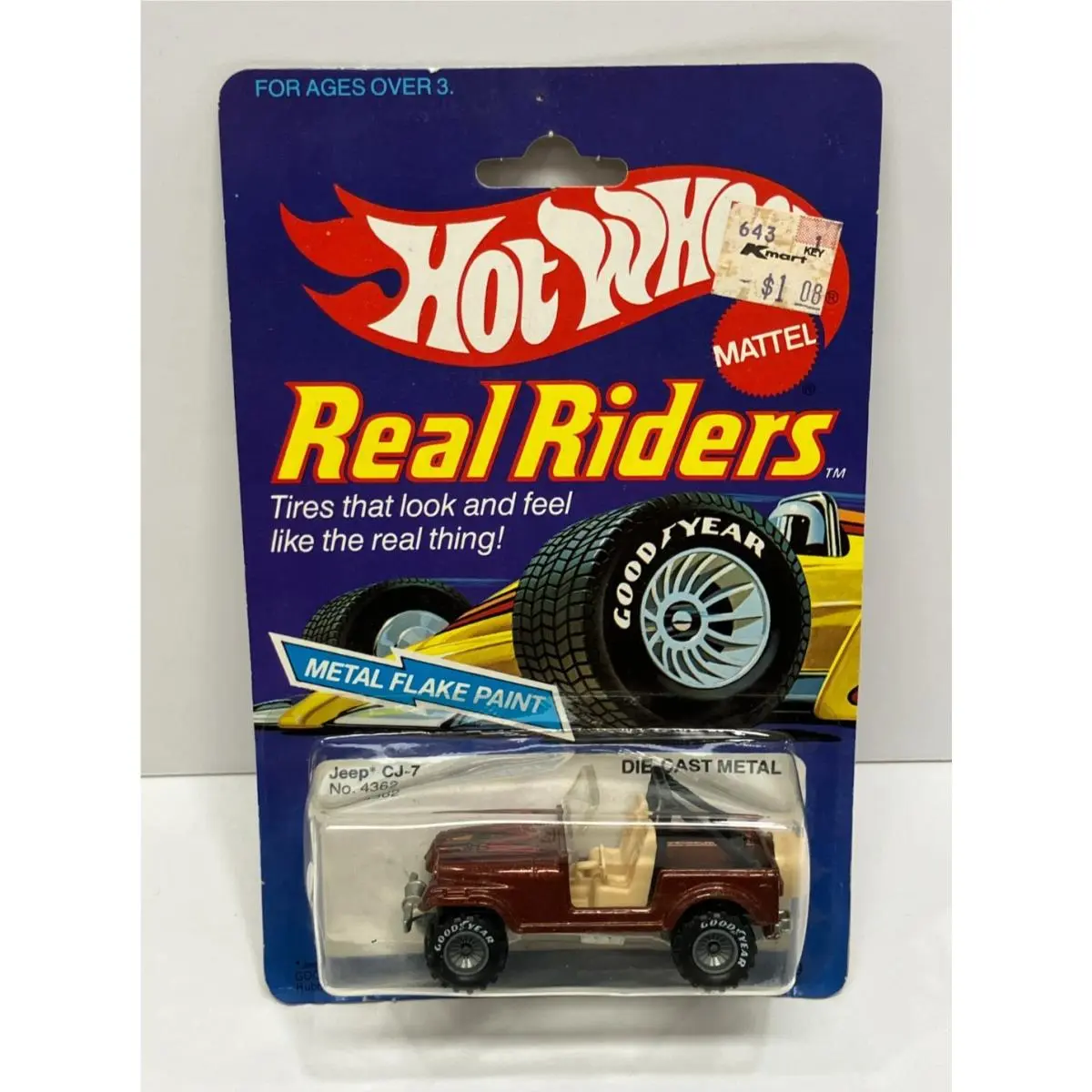 1982 Hot Wheels Real Riders Jeep CJ-7 No. 4362 - Metal Flake Paint