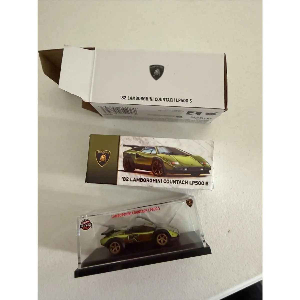 Hot Wheels Rlc `82 Lamborghini Countach LP500 S Olive AG8