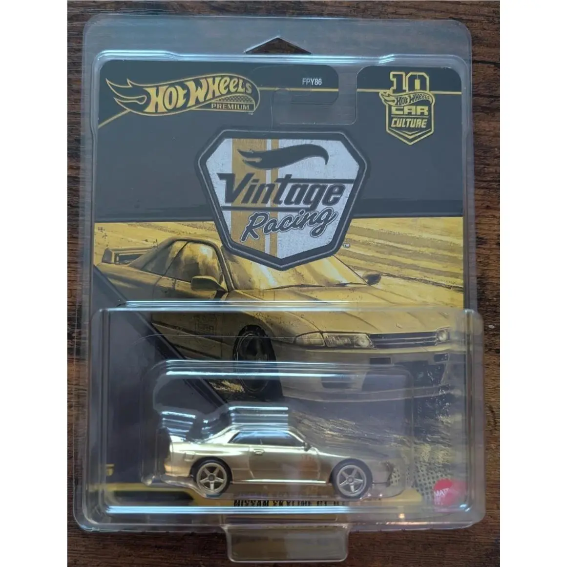 Chase Hot Wheels Car Culture Vintage Racing Nissan Skyline Gt-r R32 Gold 0/5
