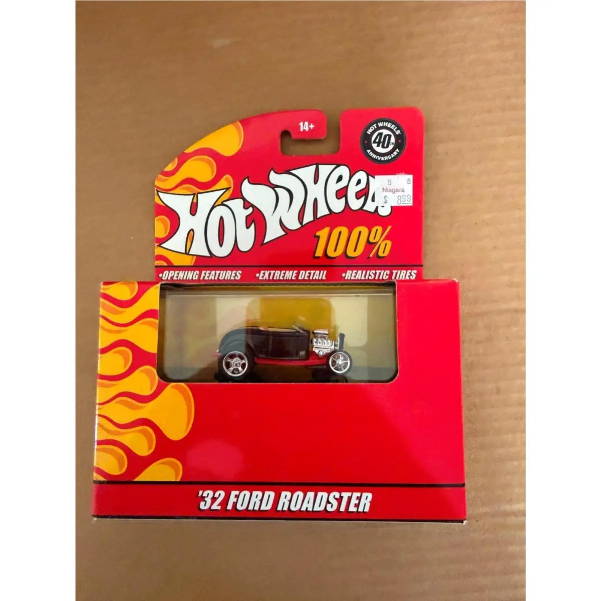2007 Hot Wheels `32 Ford Roadster 40th Anniversary Red Box Edition AB9