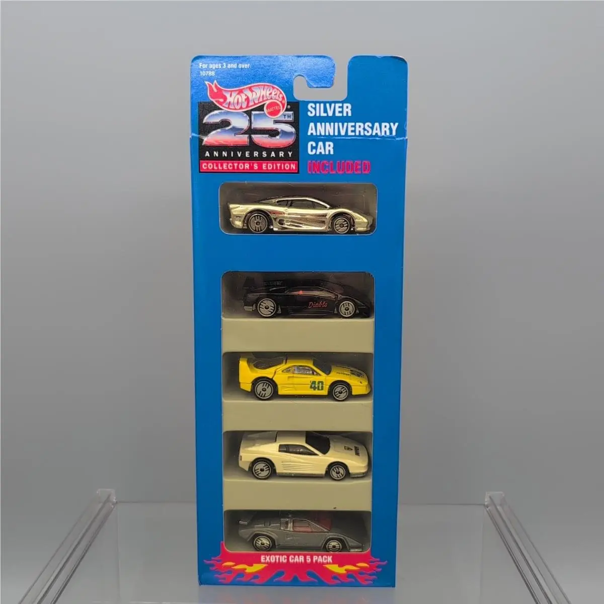 Hot Wheels Vintage 1993 25th Anniversary Exotic Car 5 Pack