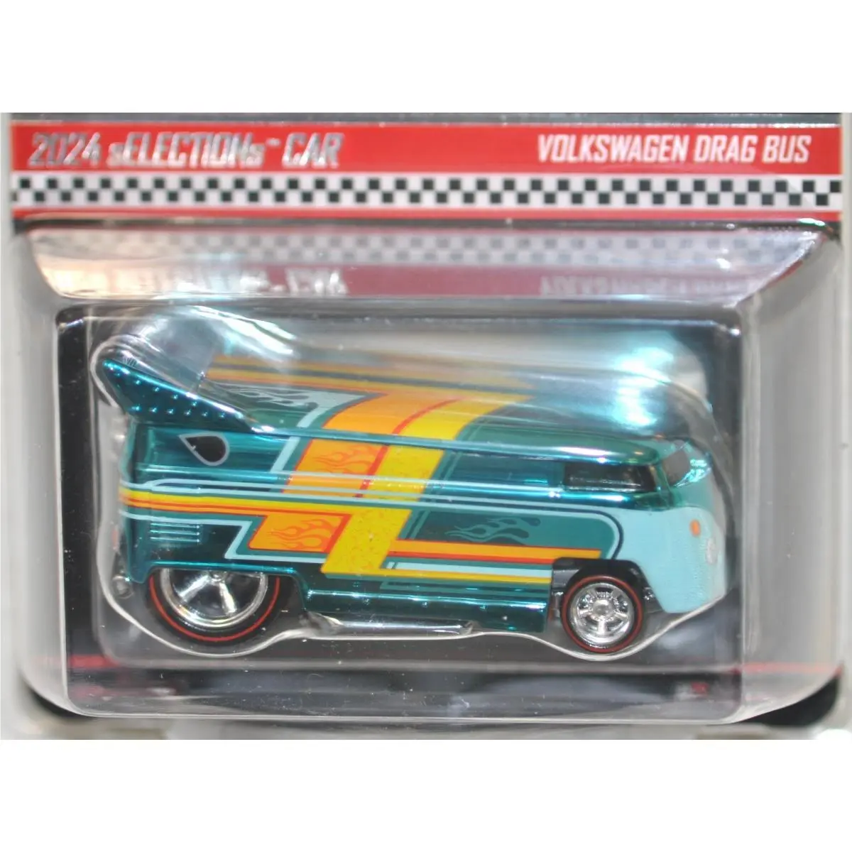 2024 Hot Wheels Green VW Volkswagen Drag Bus Rlc Redline Club Selections