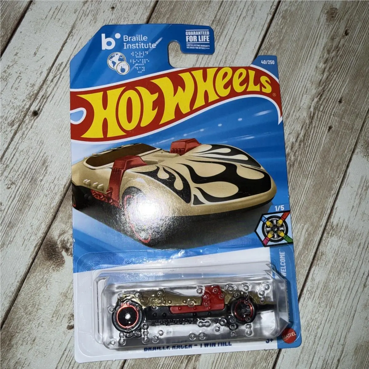 Hot Wheels Braille Racer Twin Mill 1:64 Diecast Car HW All Drivers Welcome
