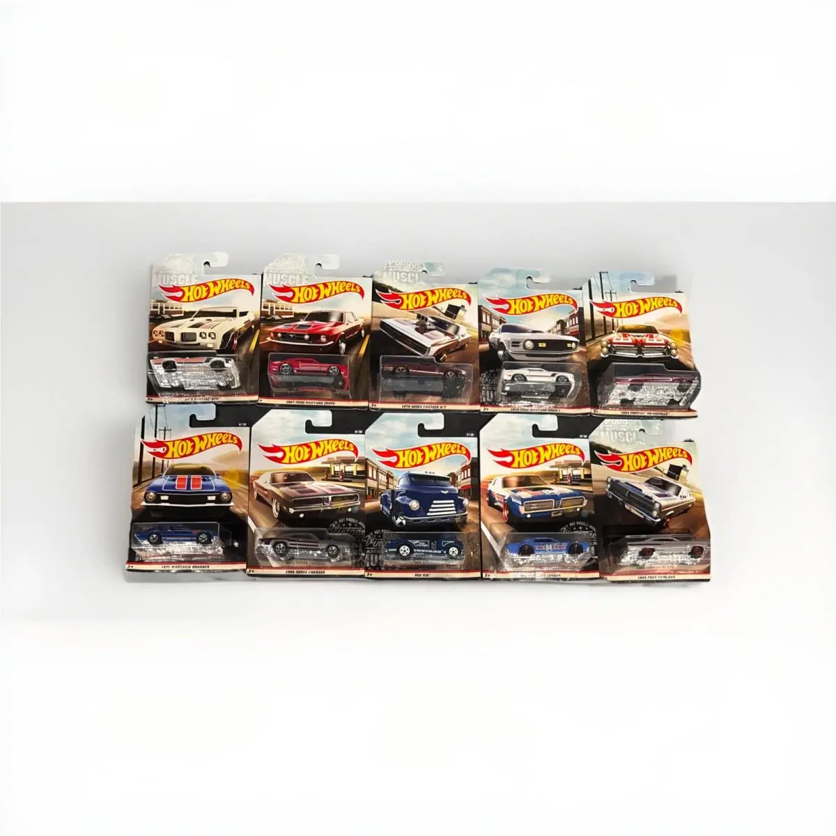 Hot Wheels Vintage American Muscle Complete Set of 10 2016 Walmart Exclusive