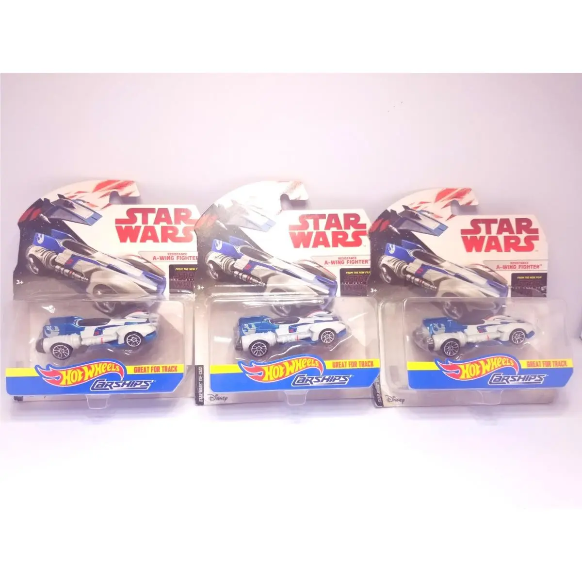 Star Wars Hot Wheels Y-wing Fighter Carship Diecast Mattel 2016 3 Cars