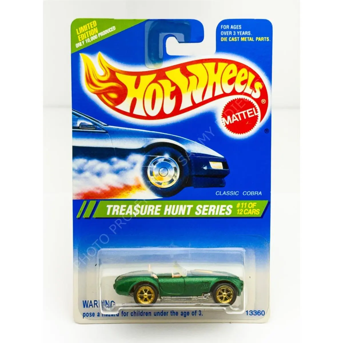 Hot Wheels 1995 Treasure Hunt Series Classic Cobra in Blister