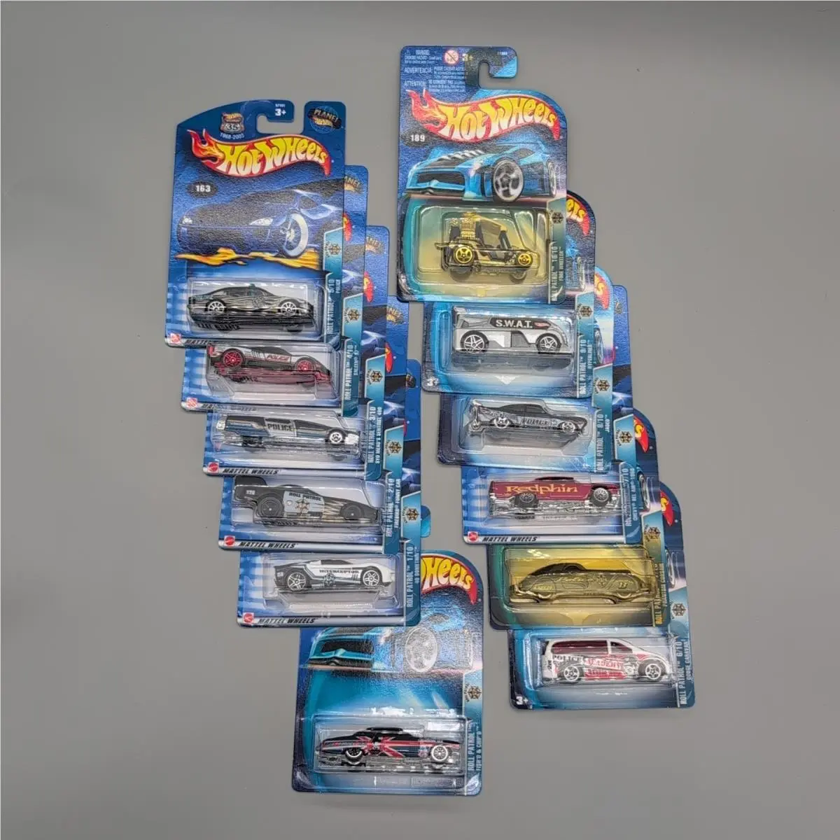 Hot Wheels 2003 Roll Patrol Series Complete 12 Car Set Diecast Cars