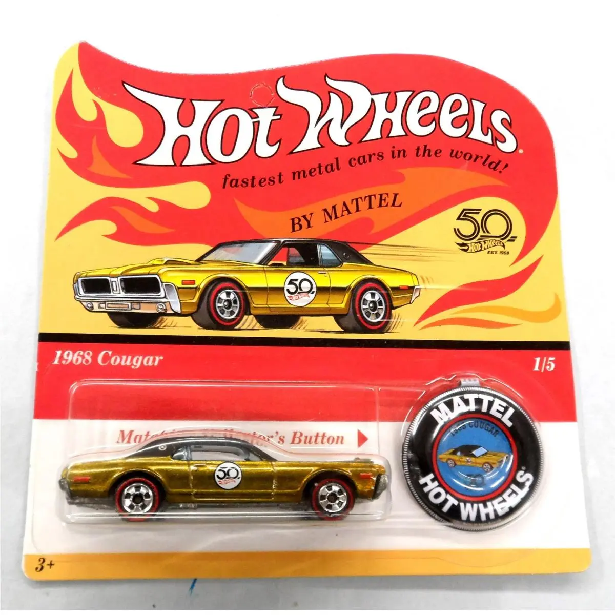 50TH Anniversary 5 Car Redline Set Unpunched Cards TO U.s.a Only