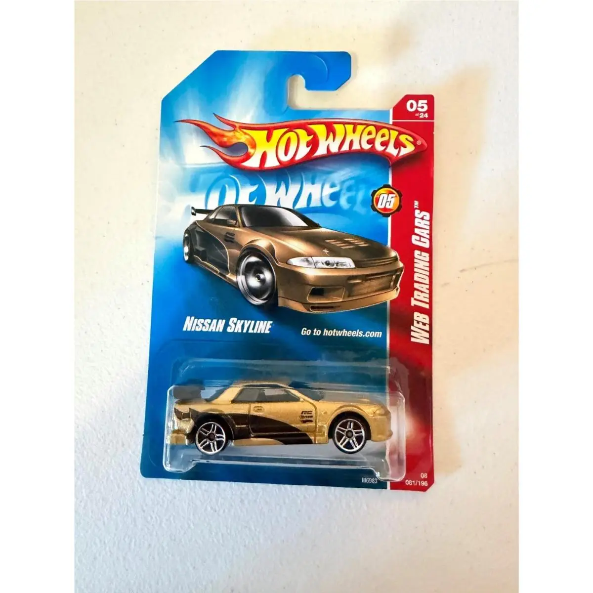 Hot Wheels Web Trading Cars Nissan Skyline 081/196 Gold/black G23