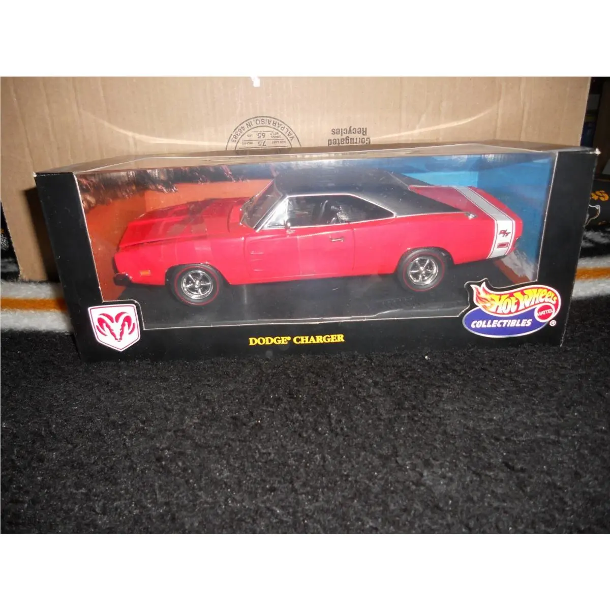 1/18 Hot Wheels 69 Dodge Charger in Orange