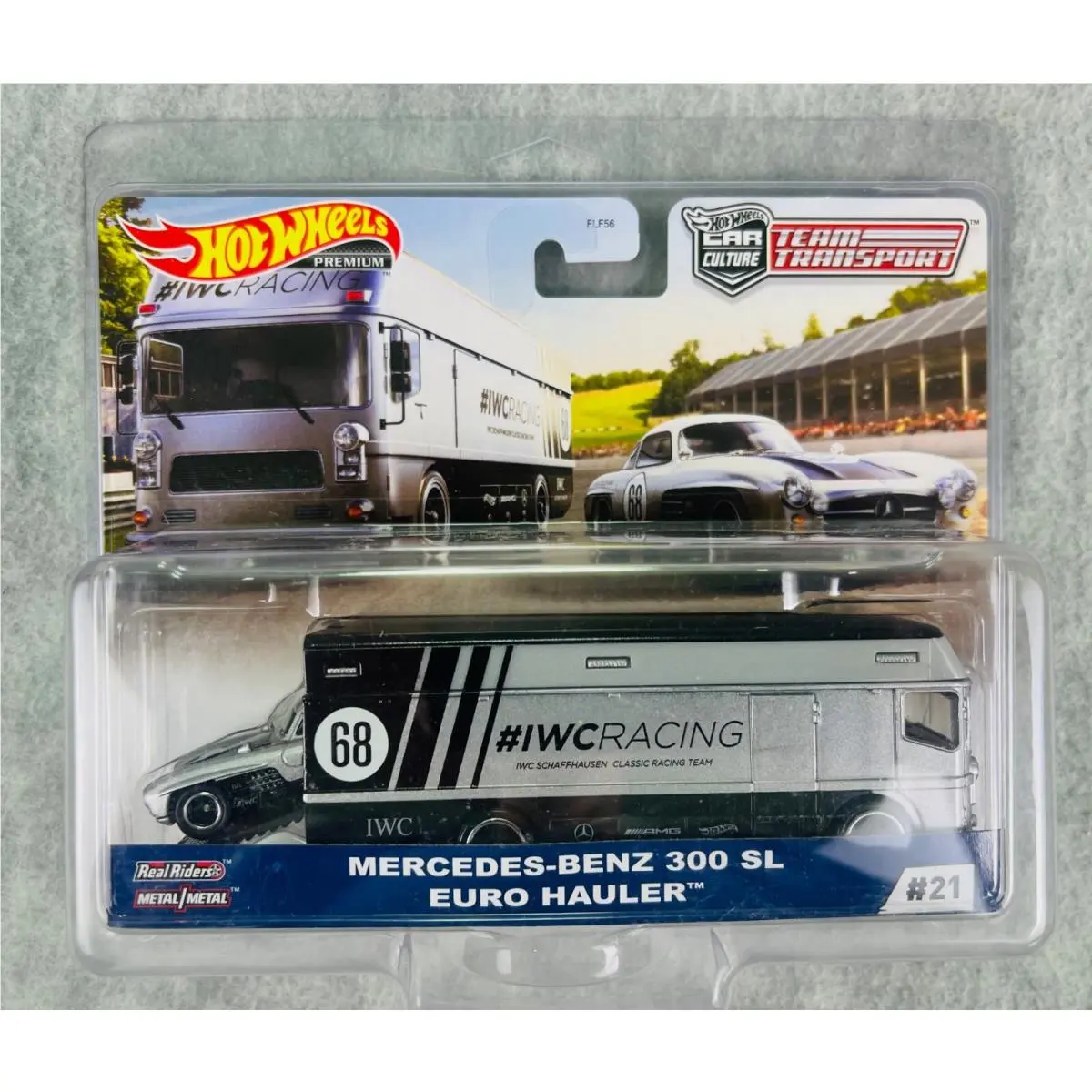 Hot Wheels Team Transport Mercedes-benz 300 SL Euro Hauler Iwc Racing