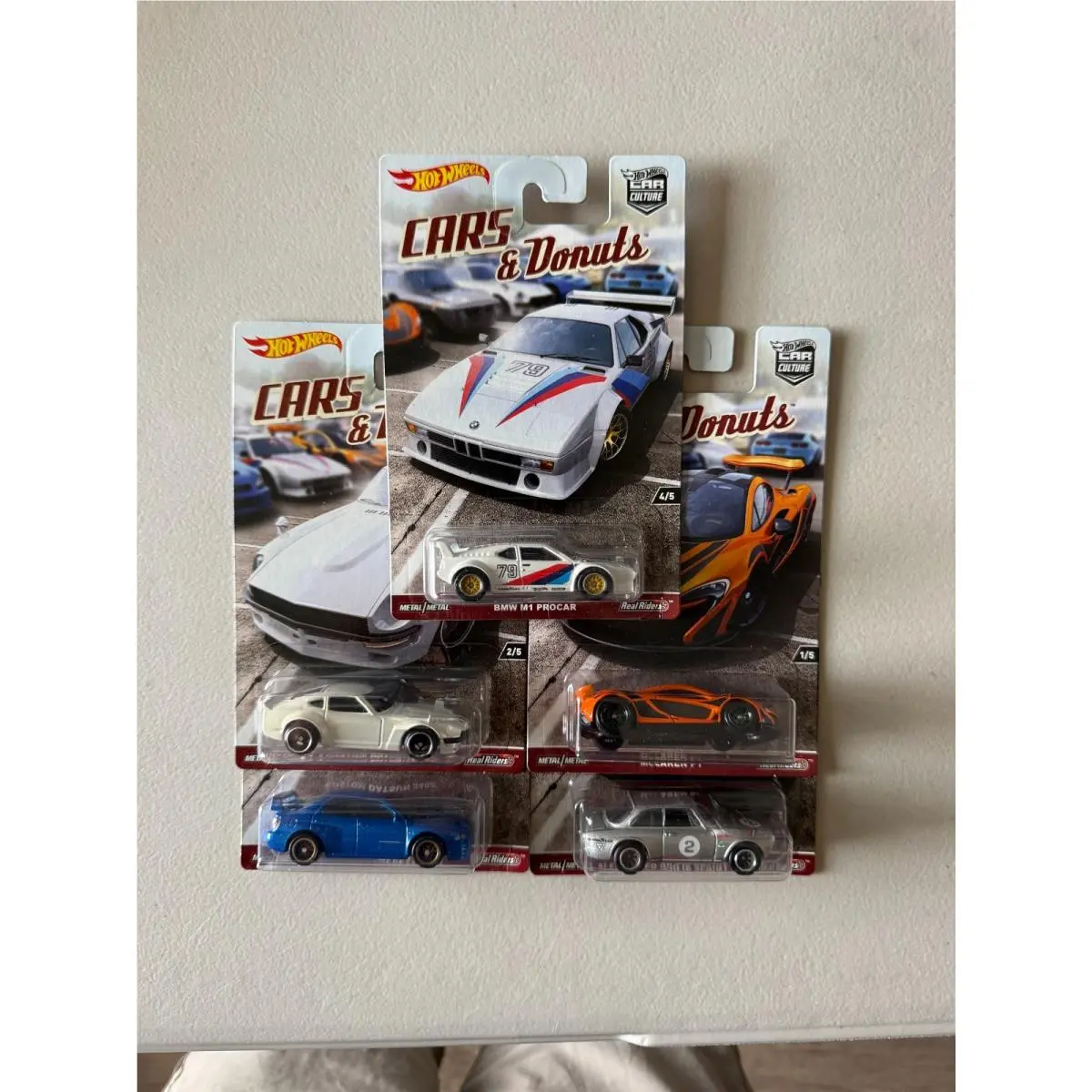 Hot Wheels Car Culture Cars Donuts Set of 5 F44