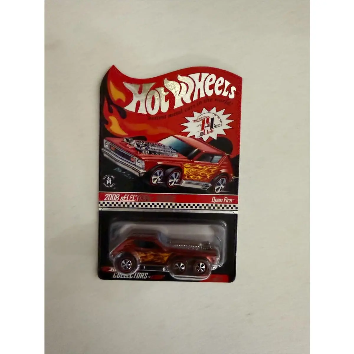 2007 Hot Wheels Redline Club Rlc Selections Series Red Open Fire BA4