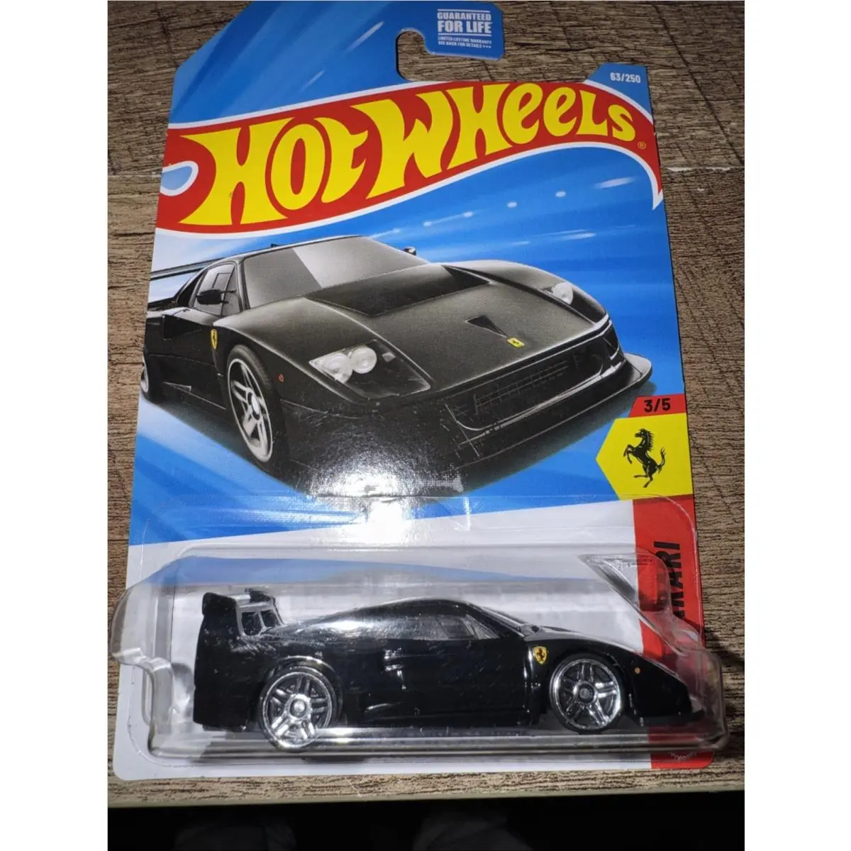 Hot Wheels 2026 Case C Ferrari F40 Competizion Black Mainline Card 63