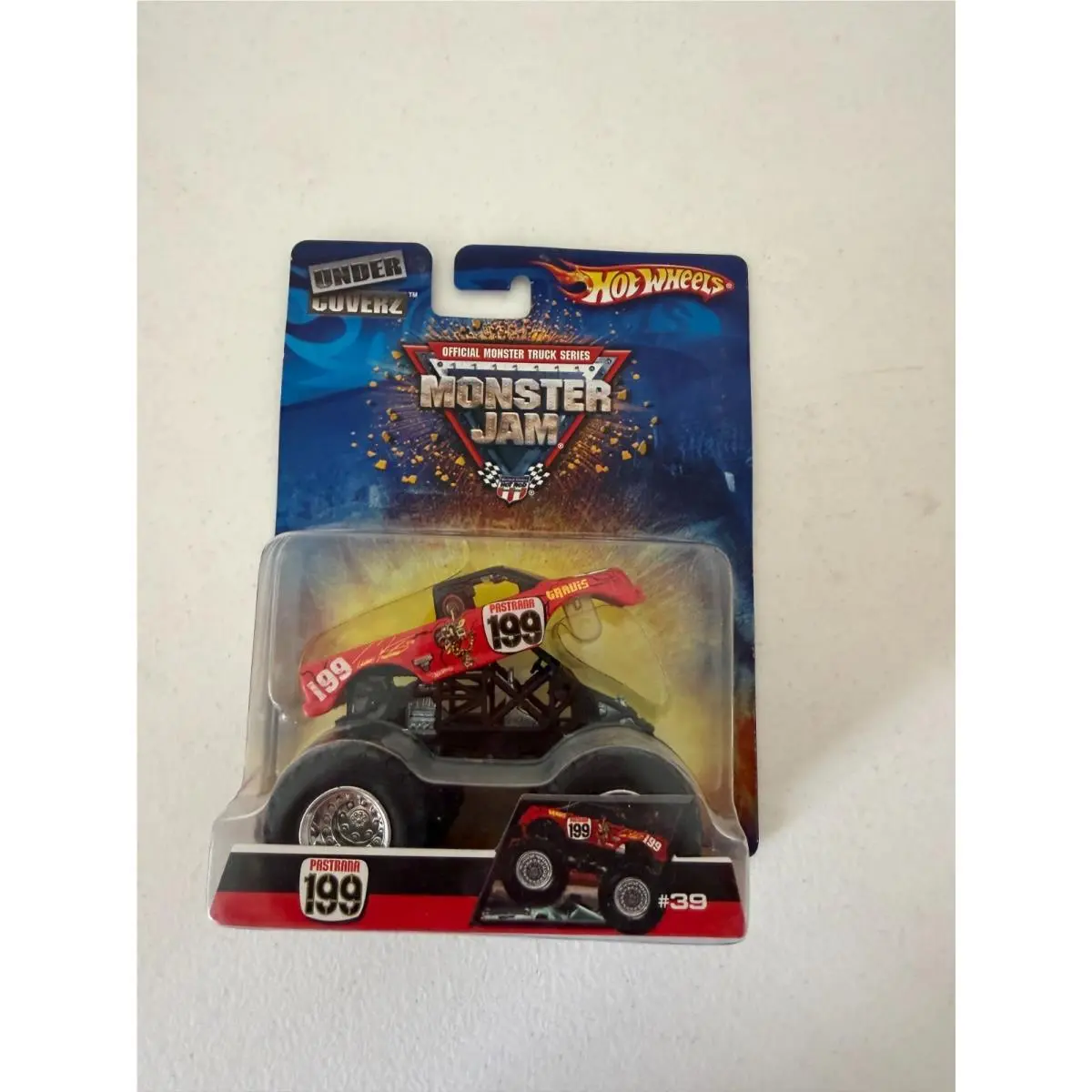 Hot Wheels Monster Jam Travis Pastrana 199 Monster Truck 1:64 Rare E57