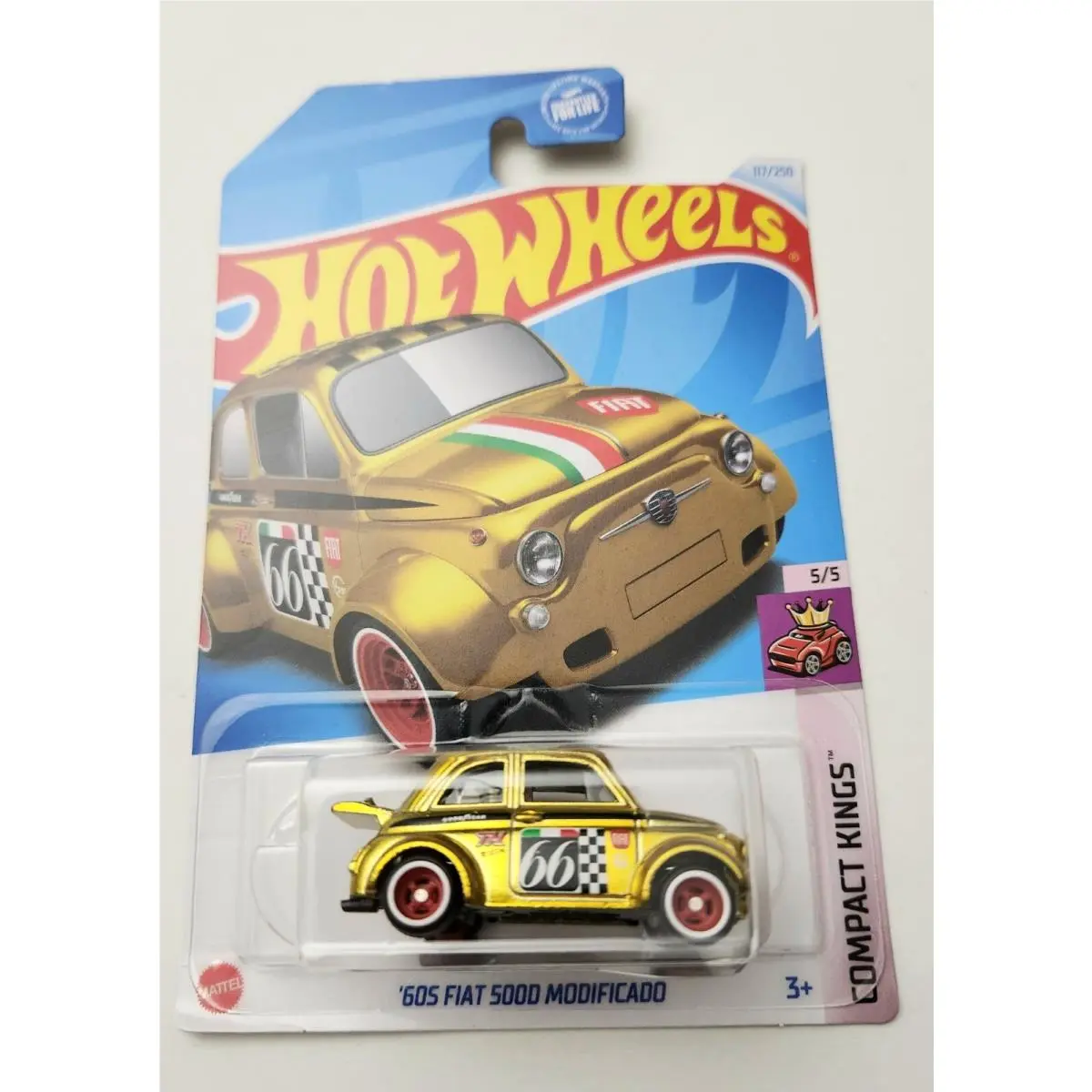 Card Damaged Hot Wheels `60S Fiat 5000 Modificado 2024 Super Treasure Hunt -B