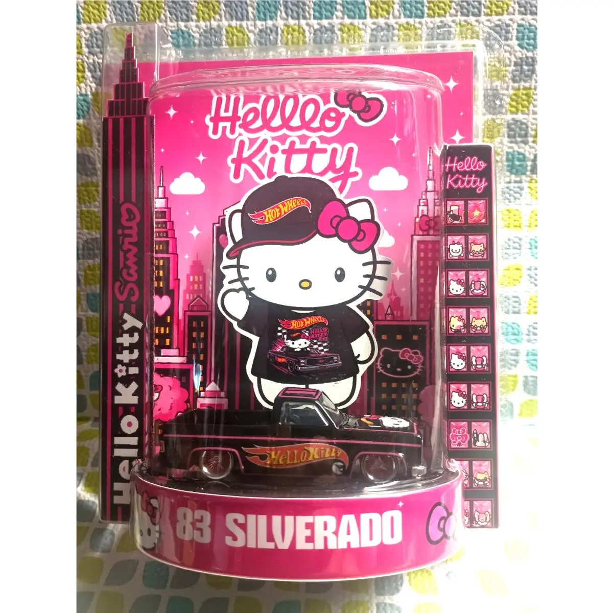 Hot Wheels 2026 Custom Made `83 Chevrolet Silverado Hello Kitty Black