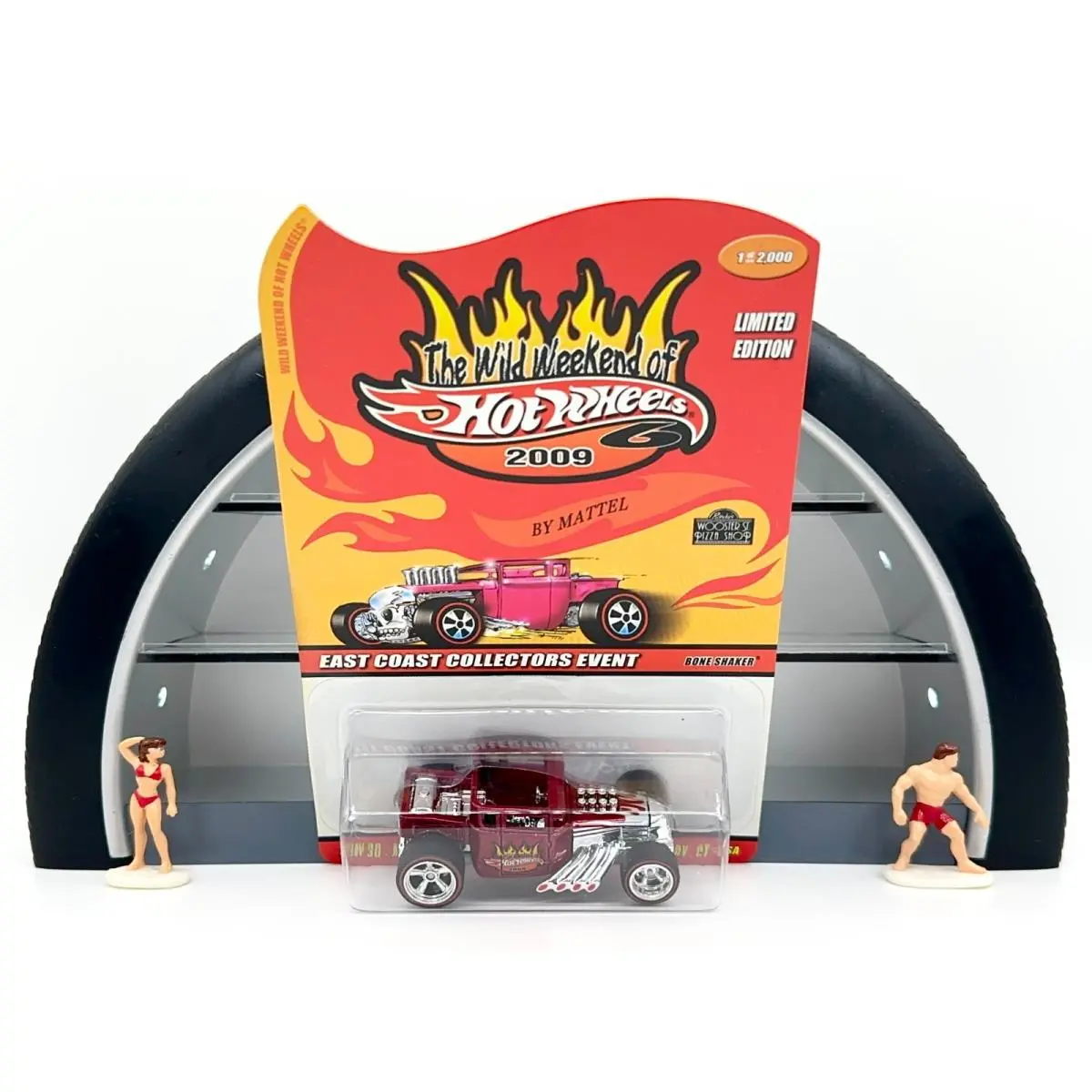 Hot Wheels 2009 Wild Weekend Bone Shaker East Coast Collectors W/protector