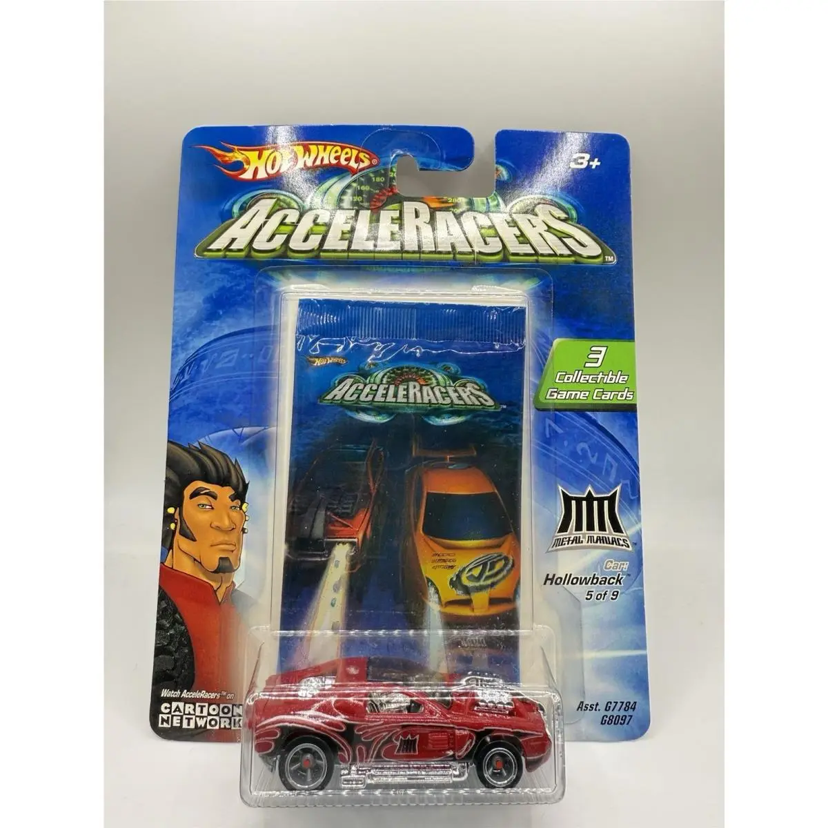 Hot Wheels Acceleracers Hollowback 5/9 2004 5 Spoke Wheels Metal Maniacs