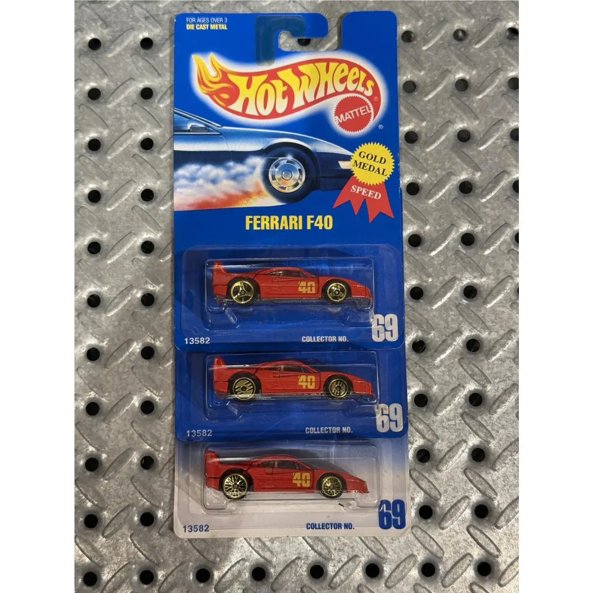 Hot Wheels Collector 442 White Ferrari F40 White Set Of 3 Wheel Variations Nip
