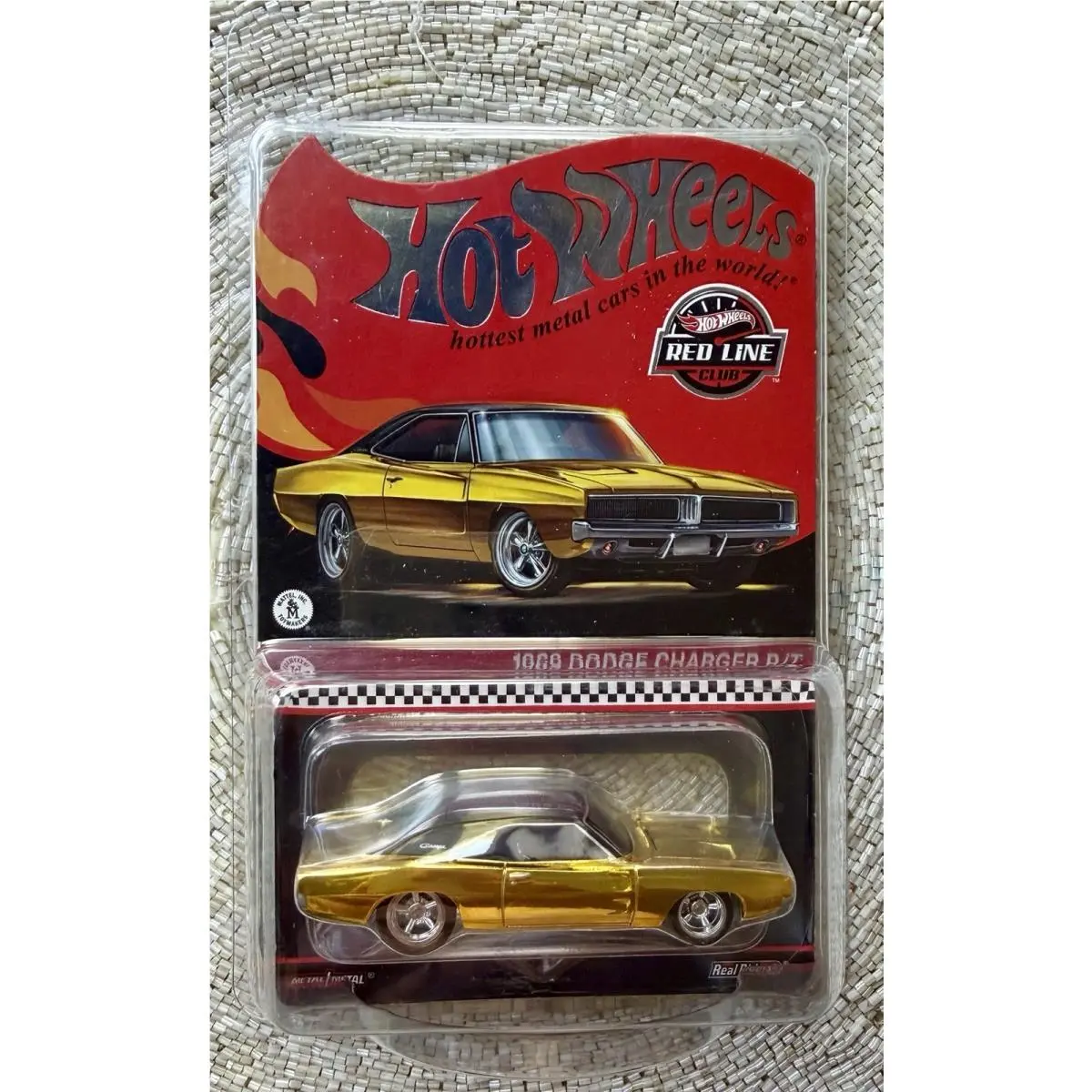 2023 Hot Wheels Rlc Red Line Club Exclusive 1969 Dodge Charger R/t Gold