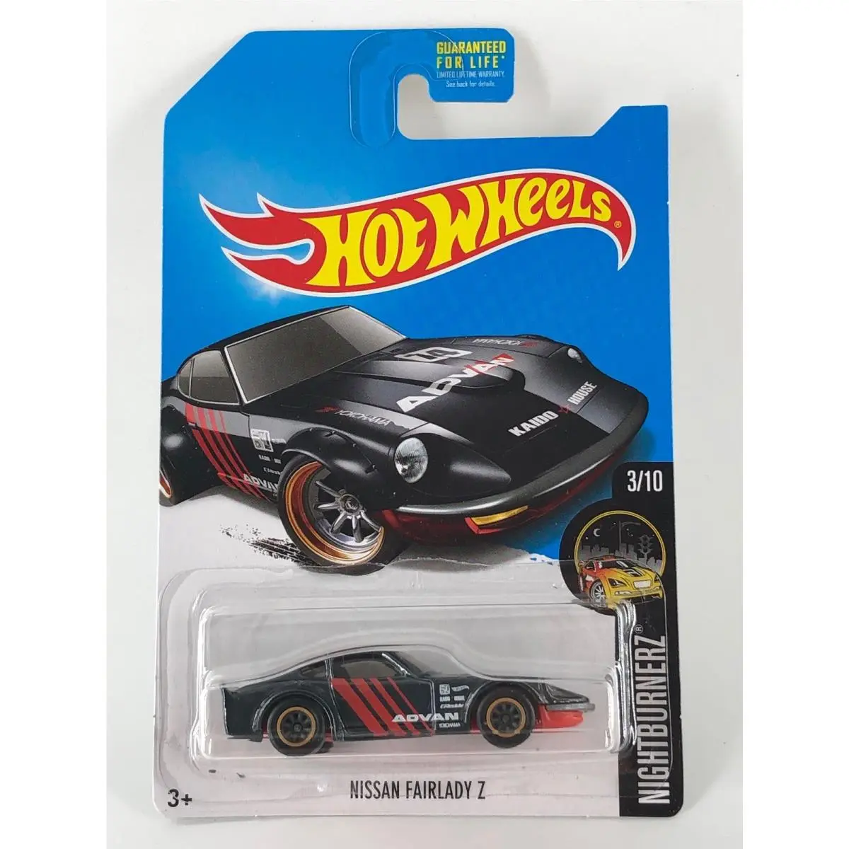 Hot Wheels Nissan Fairlady Z Black 2017 Super Treasure Hunt Nightburnerz 3/10