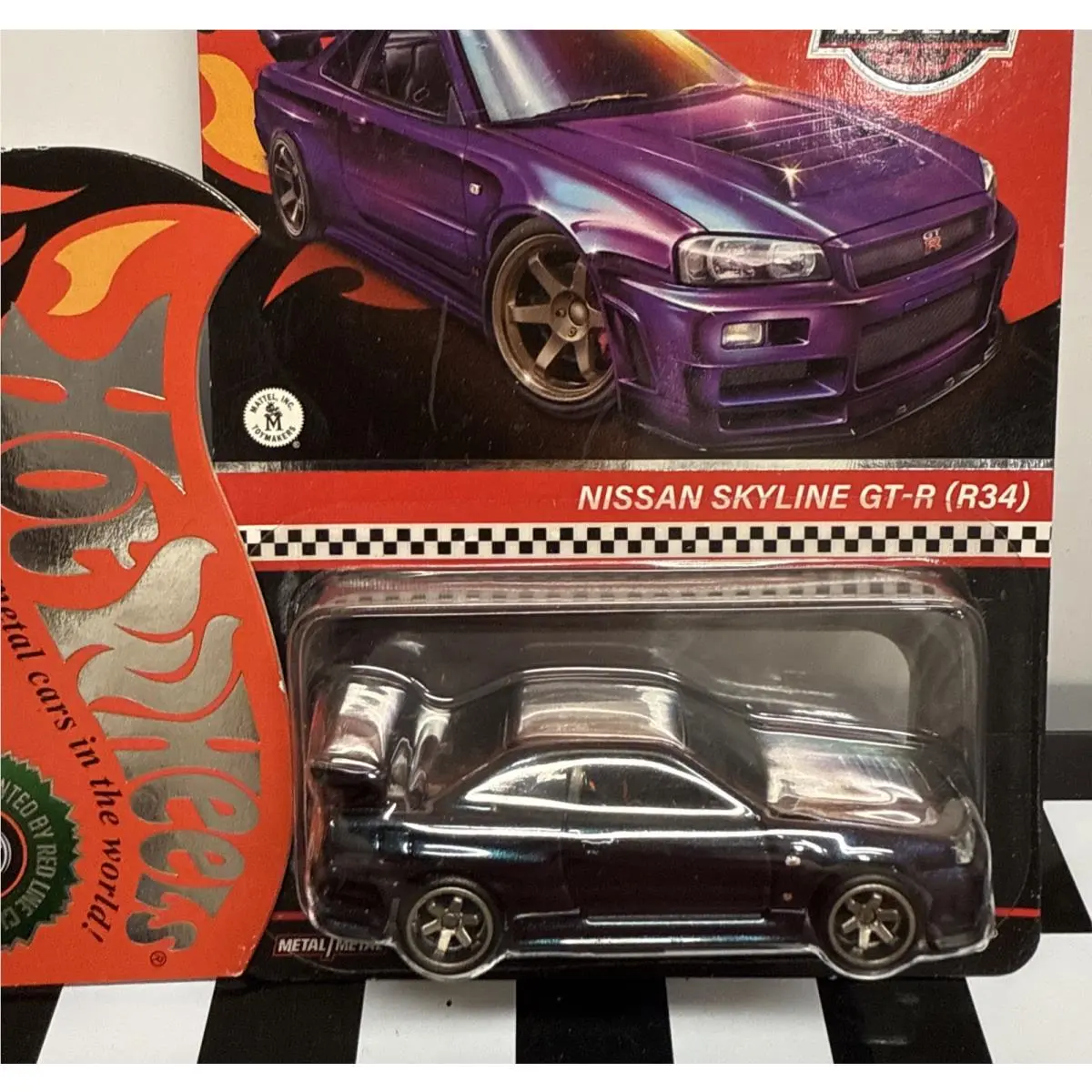Hot Wheels Rlc Nissan Skyline Gt-r R34 Purple Chameleon Combined Shipping