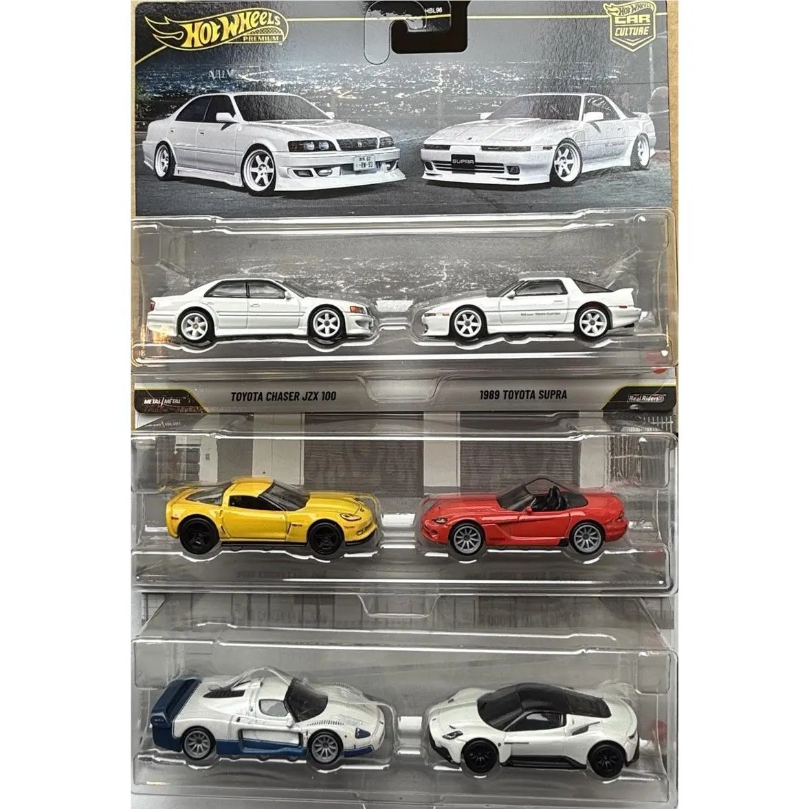 2026 Hot Wheels Car Culture 2-Pack Maserati Toyota Corvette Set of 3