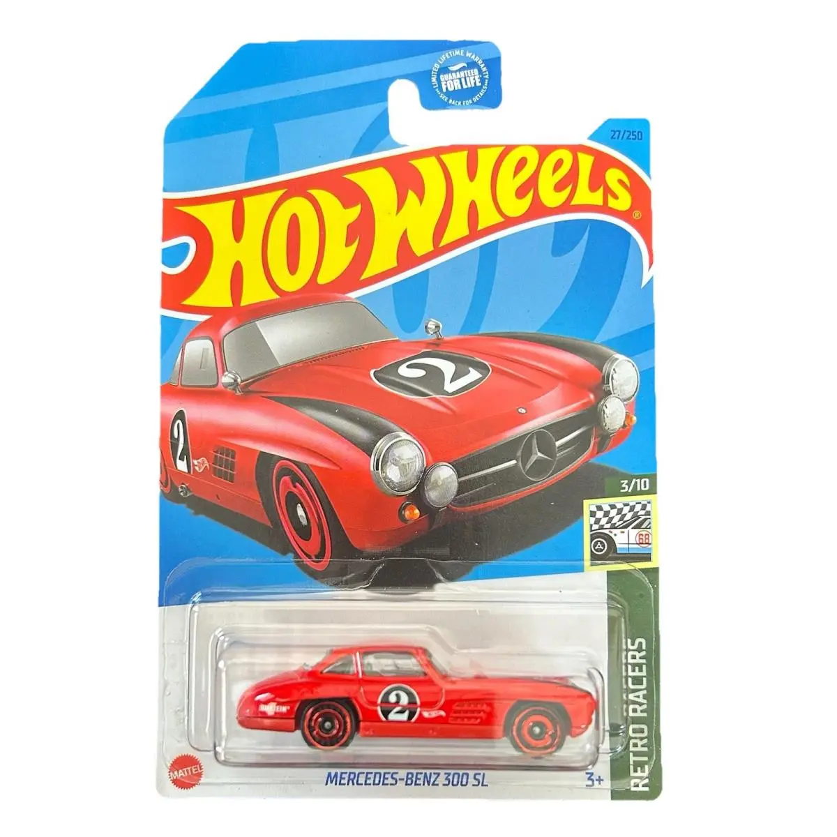 Hot Wheels Mercedes-benz 300 Retro Racer On Card B 1