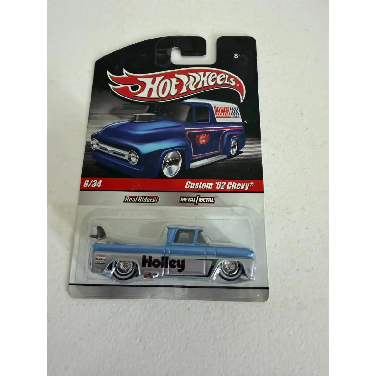 Hot Wheels Slick Rides Custom `62 Chevy 6/34 Holley Blue Htf AG8