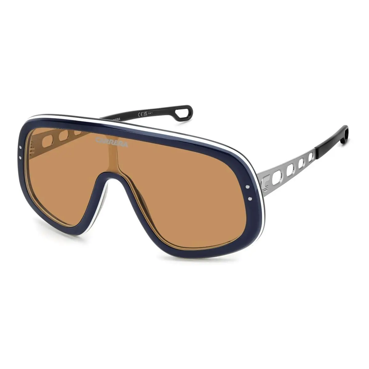 Carrera Flaglab 17 Dty W7 Sunglasses Blue Frame Brown Lenses 99mm