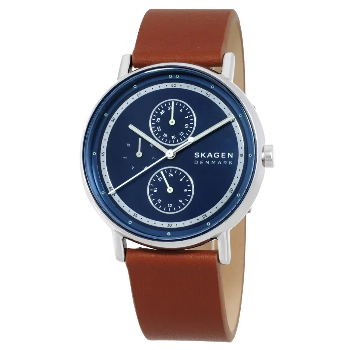 Skagen Signatur Chronograph Quartz Blue Dial Men`s Watch SKW6943