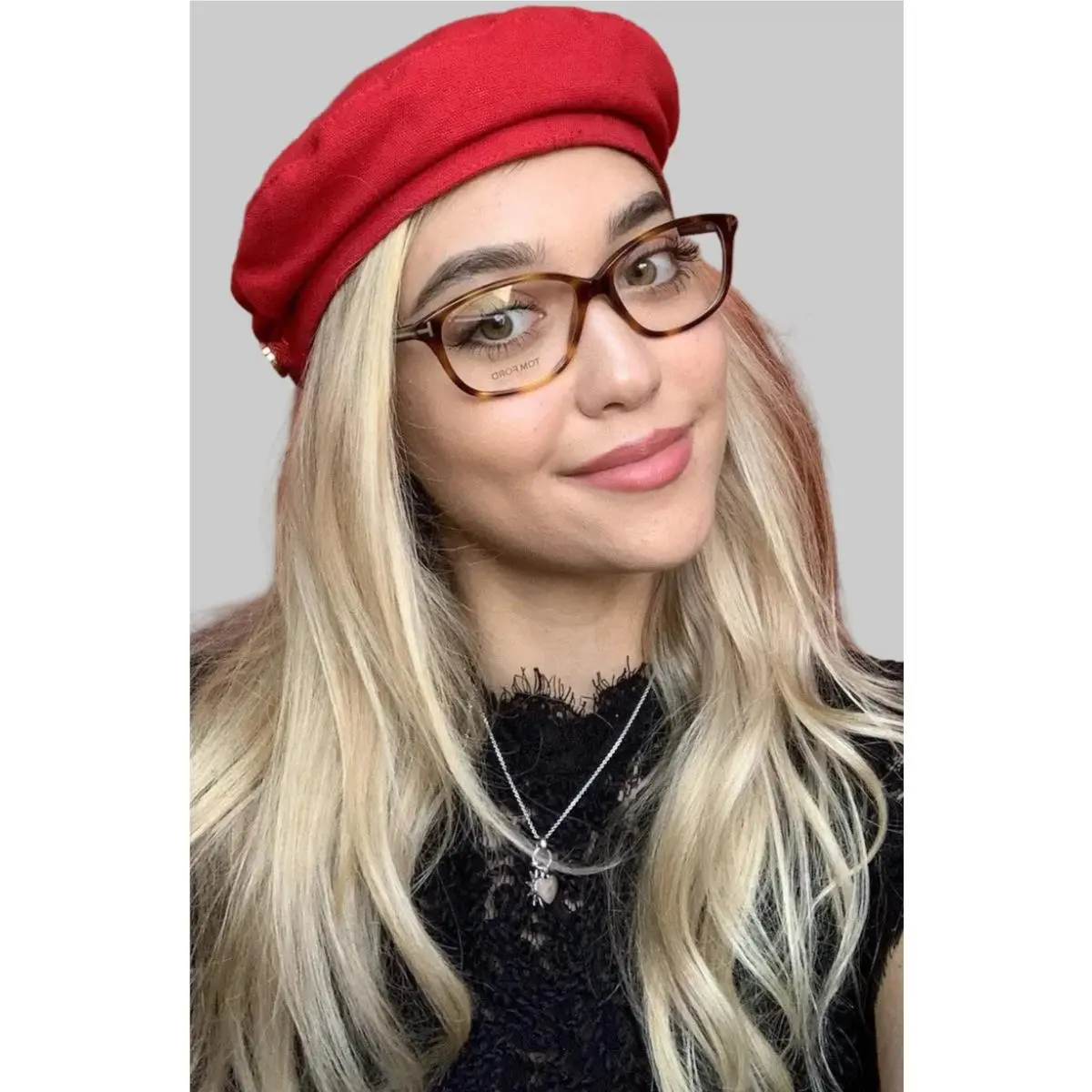 Tom Ford TF 16R5S3 560 54mm Light Brown Women`s Eyeglasses Frame Italy D