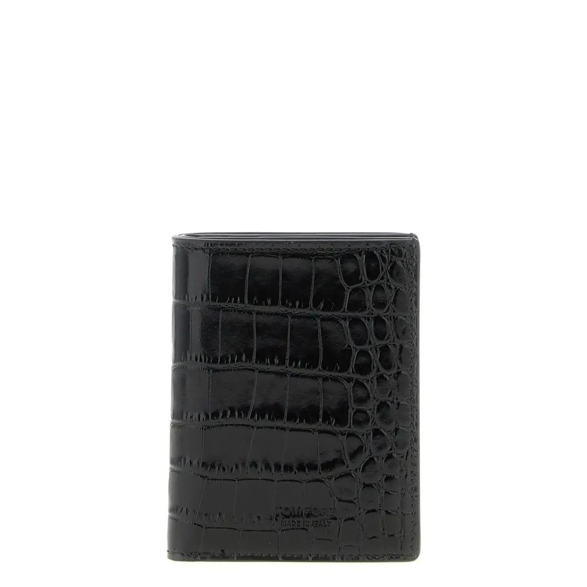 Tom Ford Black Calfskin Cardholder - TO325817BM