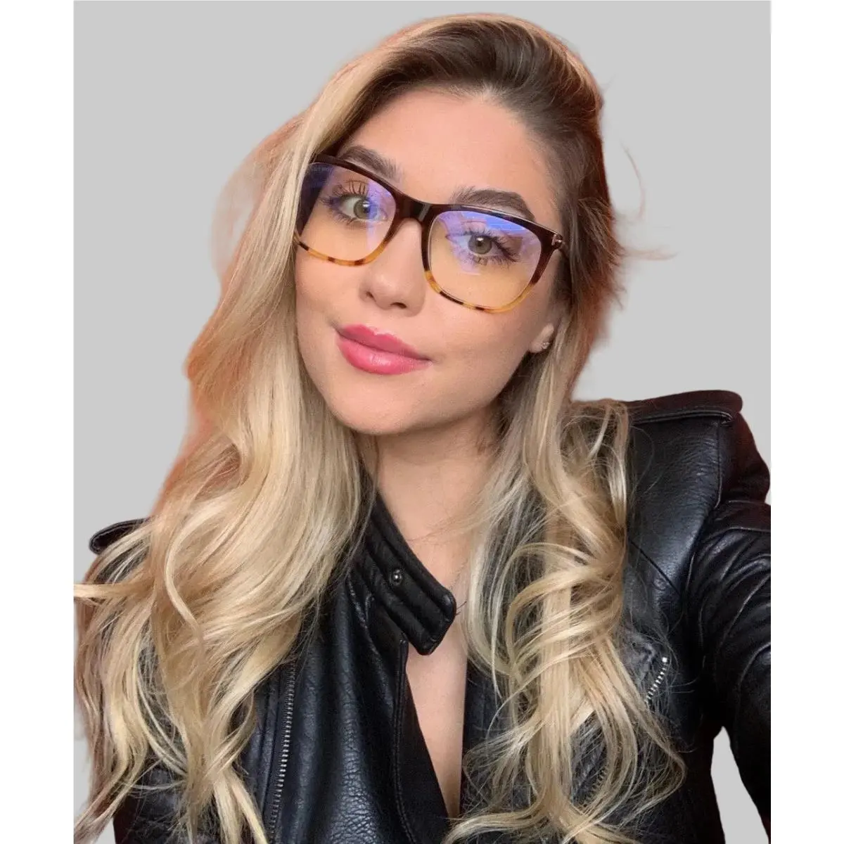 Tom Ford FT572-B/V Blue Light Block 56mm Oversized Women`s Eyeglasses Frame