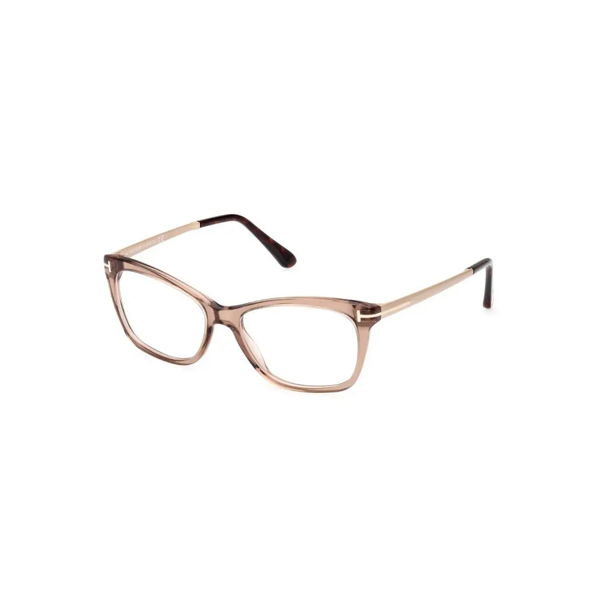 Tom Ford FT5353 045 Shiny Light Brown 54MM Eyeglasses 54-15-140