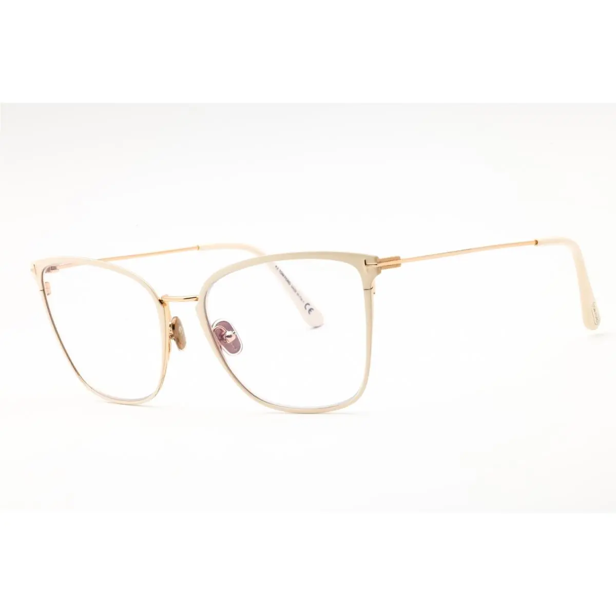 Tom Ford TF5839B-025-56 Eyeglasses Frame Size 56mm 18mm 140mm Ivory Women 88921