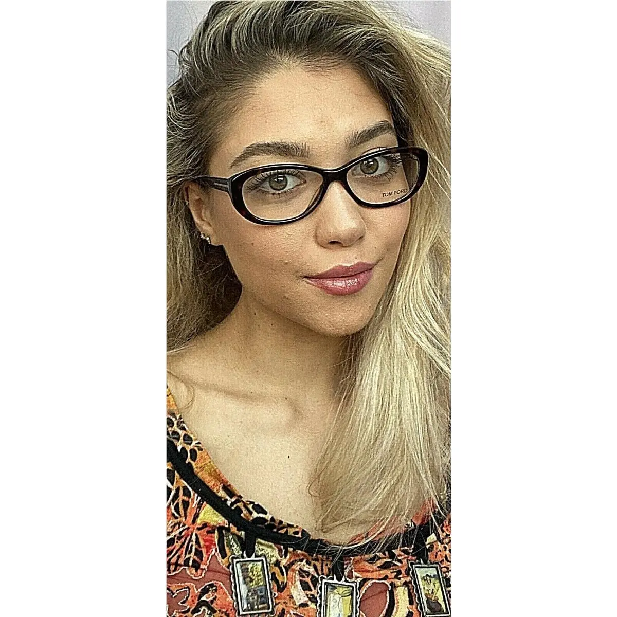 Tom Ford TF 2652 052 Tortoise 54mm Rx-able Women`s Eyeglasses Frame Italy