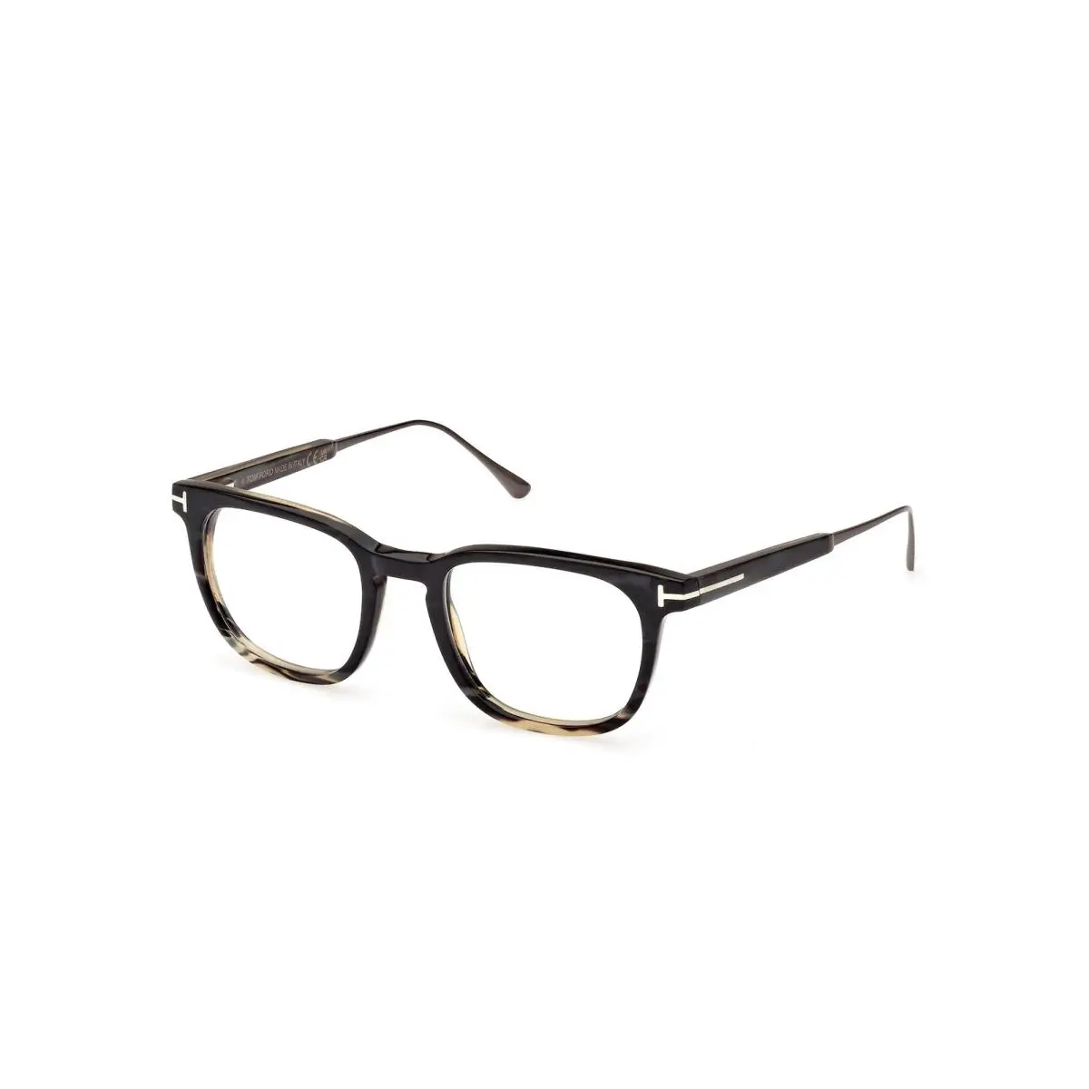 Tom Ford FT5884 P 064 Horn Coloured Horn 49 mm Men`s Eyeglasses
