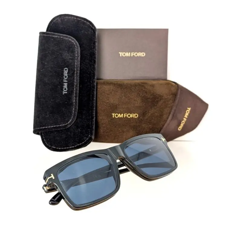 Tom Ford TF 5682-B 001 Eyeglasses with Clip-on FT 5682 54mm Frame