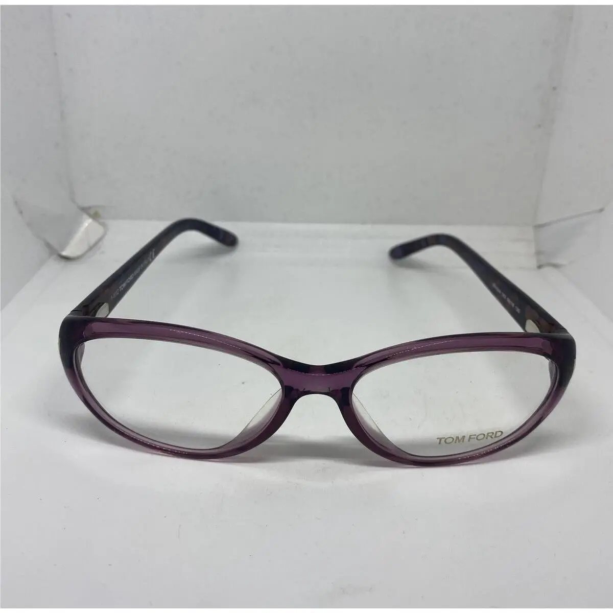Tom Ford Eyeglasses Frames Made Italy W/hard Case Purple Clear TF4244 56-16-135