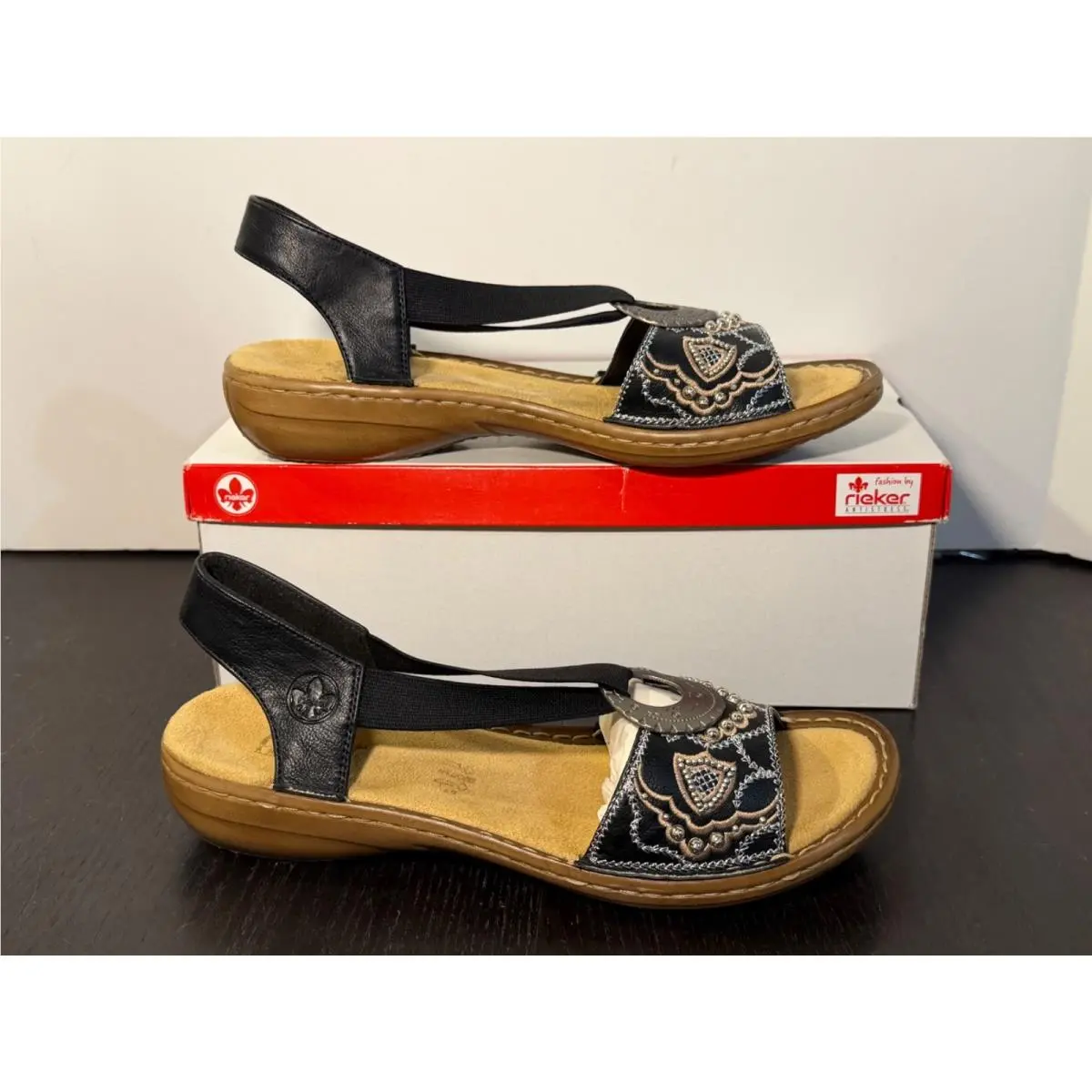 Rieker shoes - Rieker Regina 608B9 - Regina - Black 0