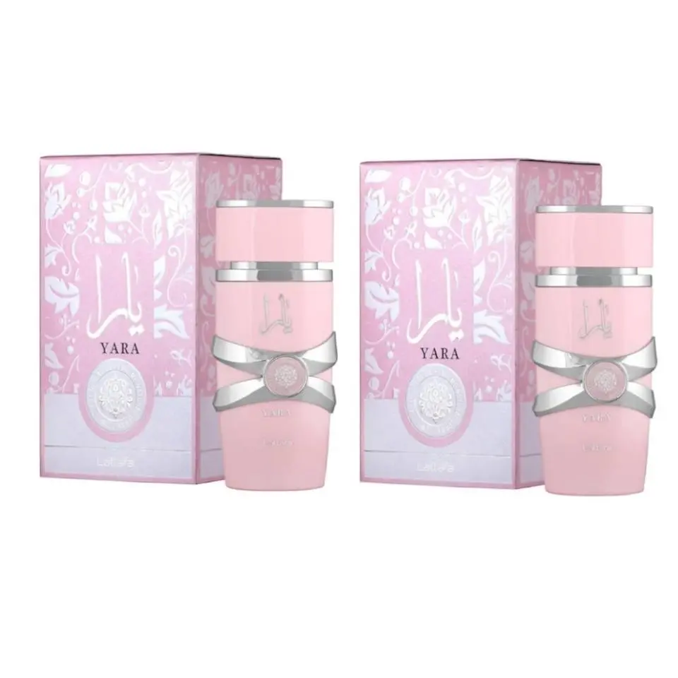 Yara Eau De Perfume 3.4 oz / 100 ml Women Spray Pack Of 2 by Lattafa