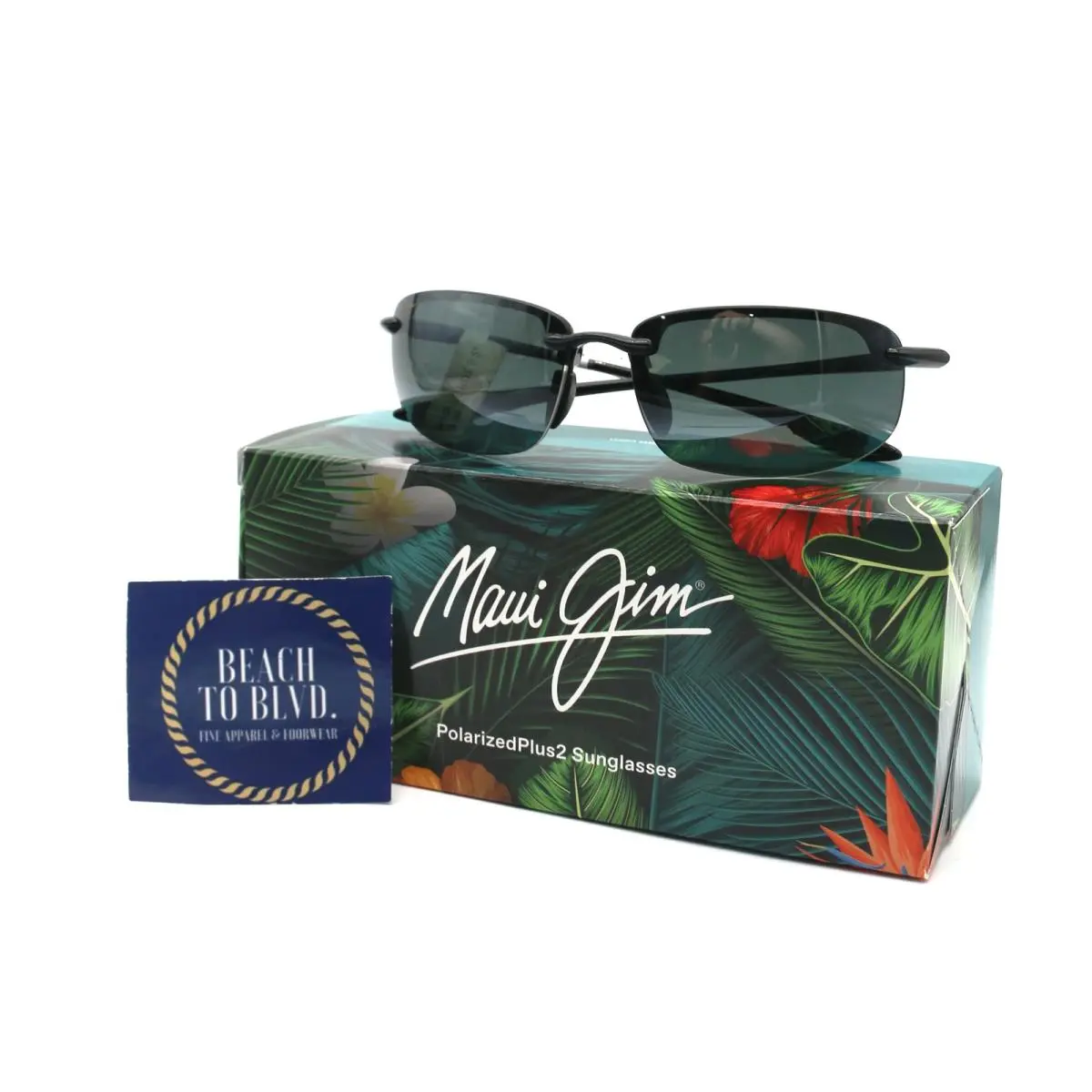 Sunglasses Hookipa - Black Frame - Gray Lens by Maui Jim